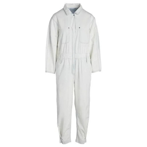 Thakoon Bleached Denim Utility Jumpsuit - /White Multi - Picture 4 of 9